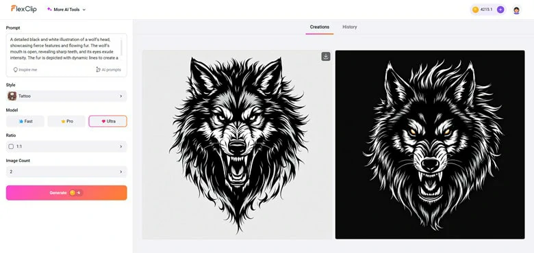 Download the Generated Tattoo Design to Your Computer