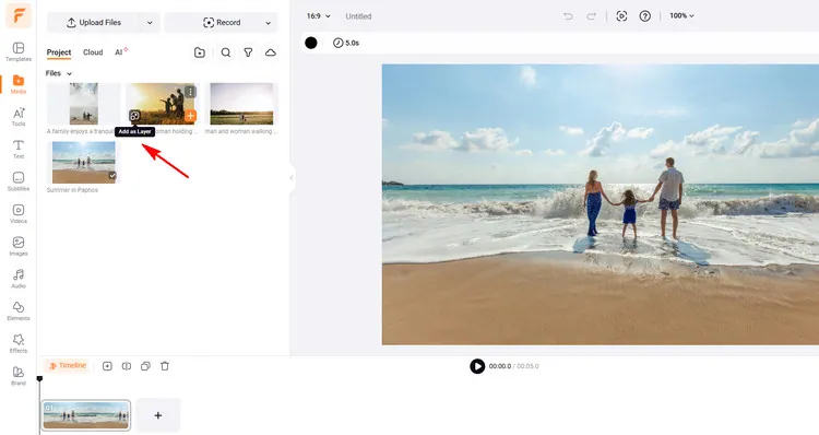 Put a Picture over a Picture with FlexClip - Overlay Picture