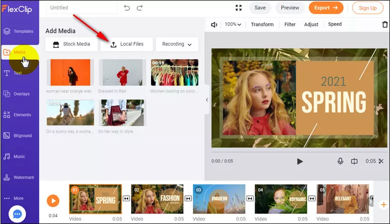 Upload Your Video to FlexClip