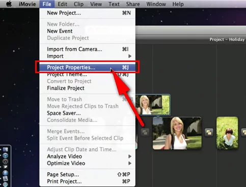 Change Aspect Ratio in iMovie Old Version