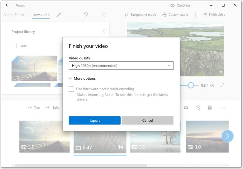 iMovie for Windows 10 Alternative - Photos App