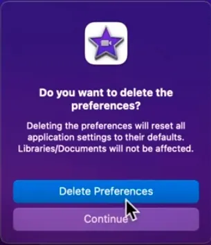 Fix iMovie MP4 Not Compatible with QuickTime by Deleting iMovie Preferences