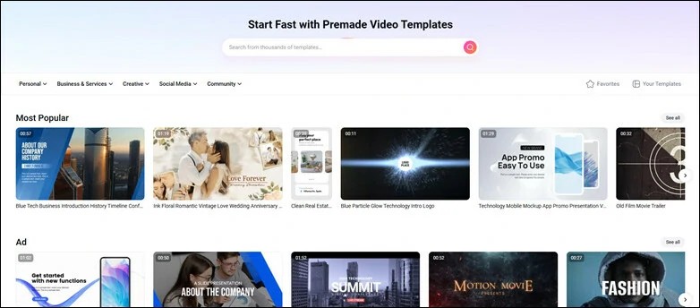 Pick a Template You Like to Start