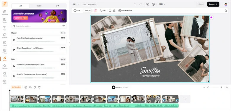 Preview the AI-generated Slideshow and Add Personal Touches