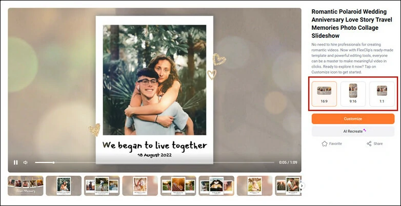 Strong Compatibility Support of Every Template in FlexClip