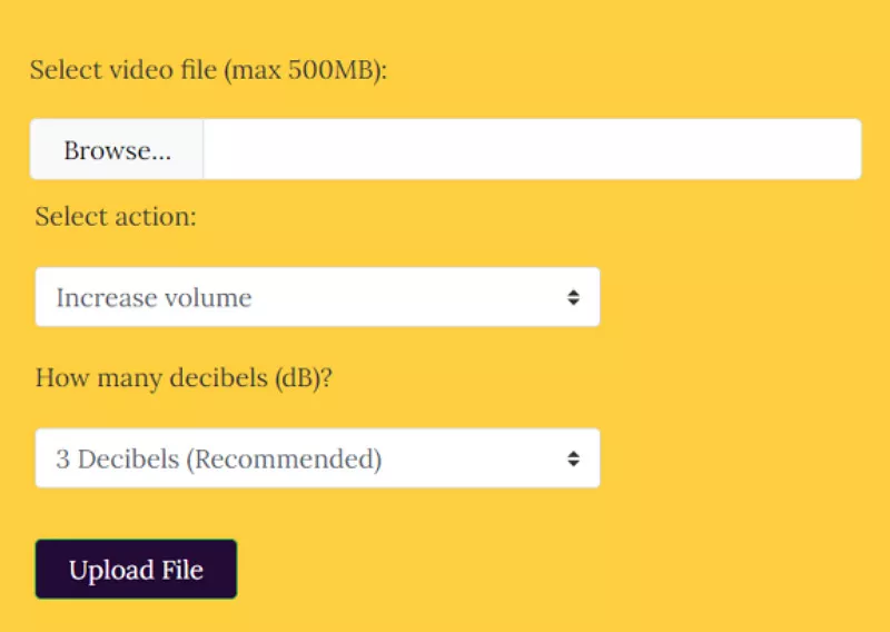 Video Louder - setting the video volume