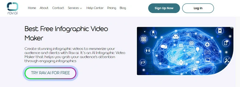 Rav.AI Infographic Video Maker Overview