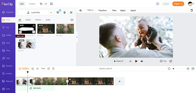 Add Video as Layer to Your Video