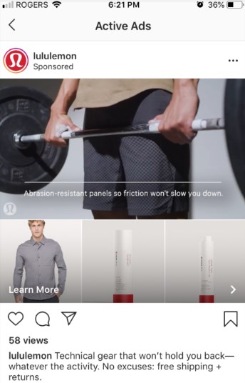 Instagram Collection Ad
