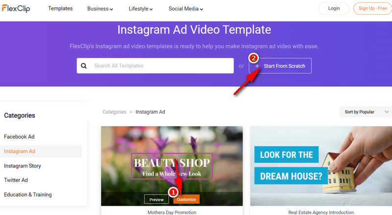 Instagram Ad Video Template