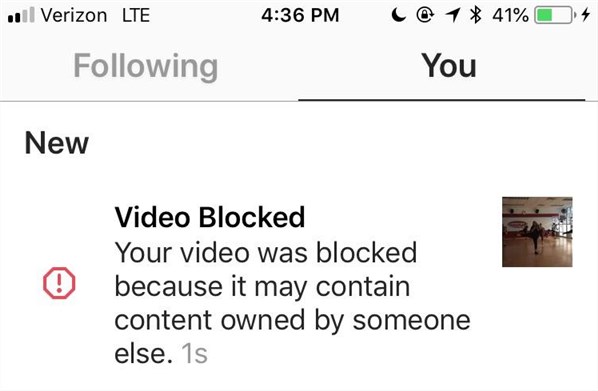 Instagram Blocked My Video