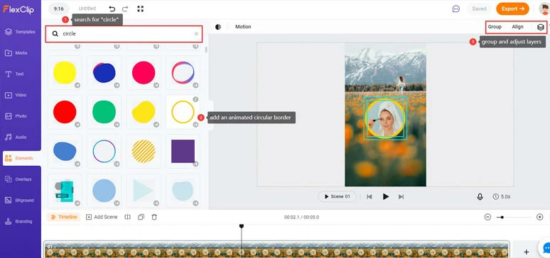 Add a circular animated border to your Instagram profile picture and adjust the details