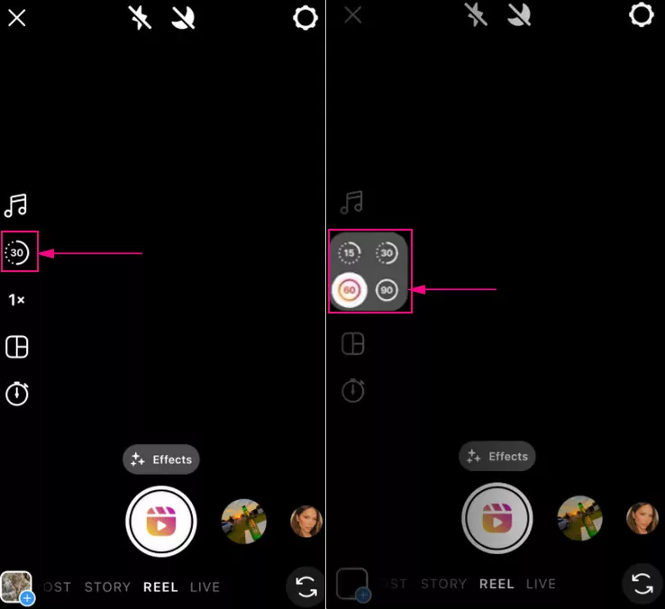 Customize Reel Duration on Instagram