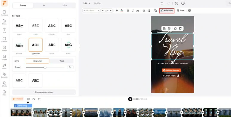 Easily animate any elements with styles in Instagram videos