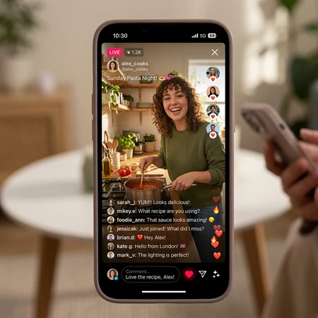 Instagram Live Interface