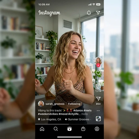 Instagram Reels Interface
