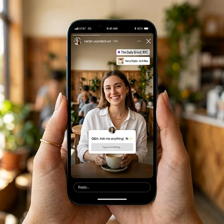 Instagram Story Interface