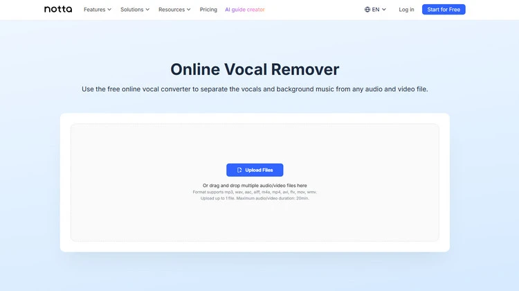 Online Instrumental Music Maker - Notta