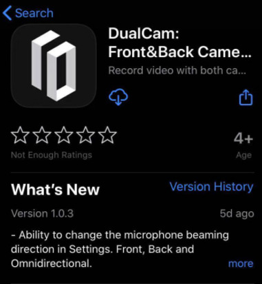 dualcam app
