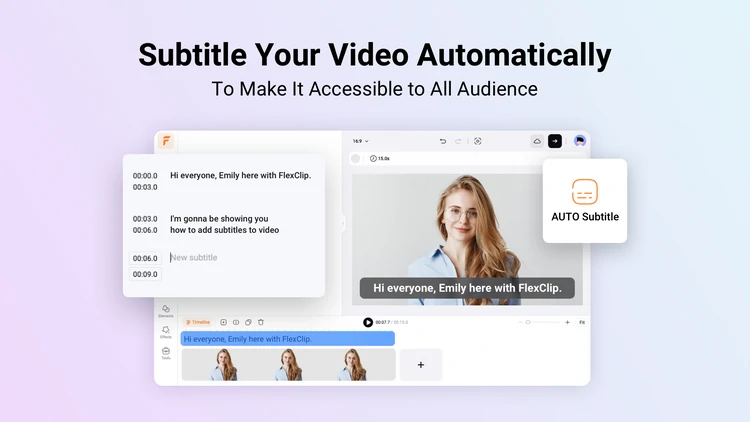 Auto-transcribe audio and video to text for subtitles in your iPhone mockup video