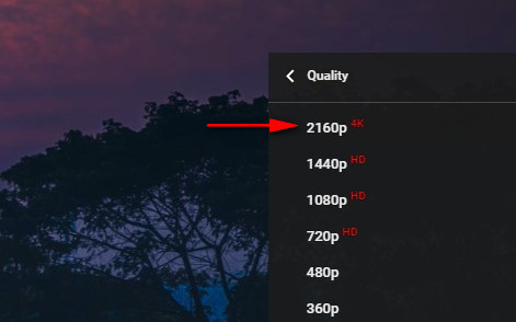 YouTube 4k Video