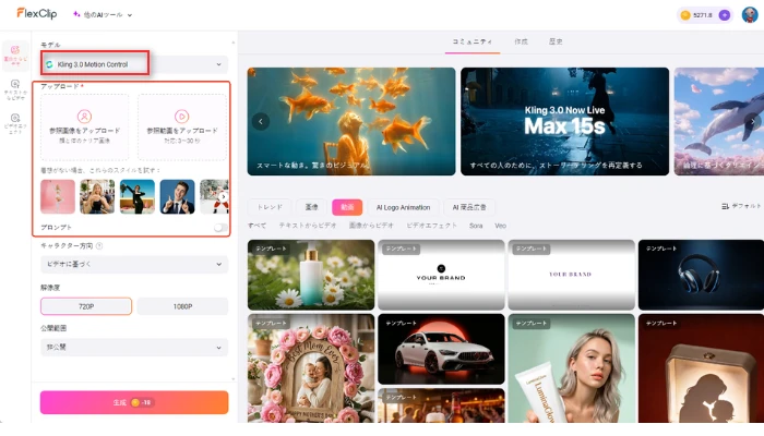 Kling Motion-control Modelモデル