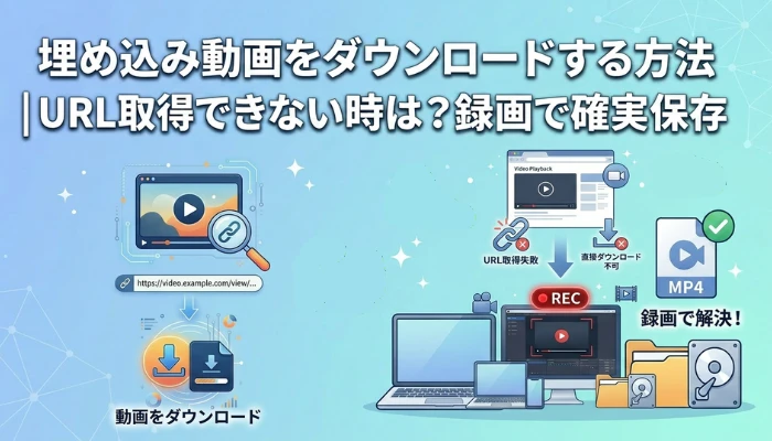 埋め込み動画をダウンロードする方法