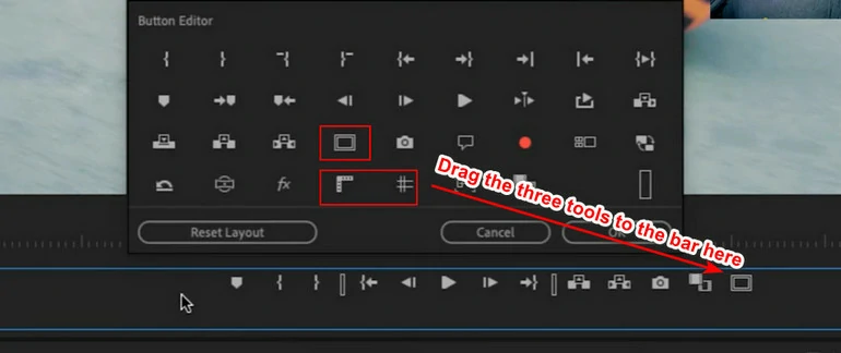 Add Button Editor