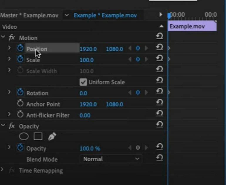 Add Keyframe to Video