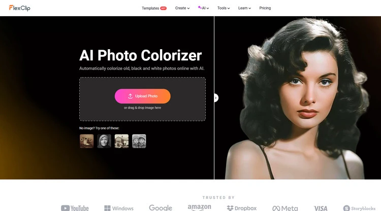 AI Photo Colorizer - FlexClip