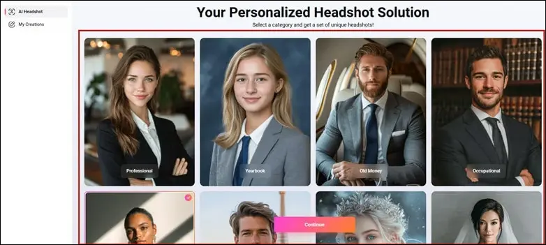 Select Your LinkedIn Headshot Style
