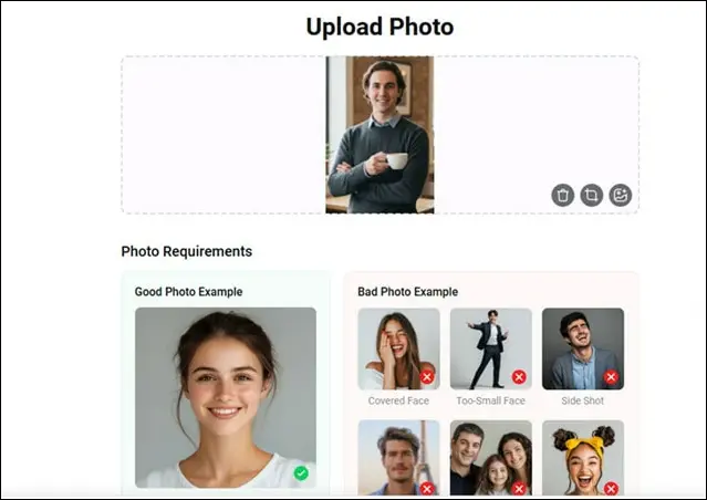 Upload Your Normal Photo