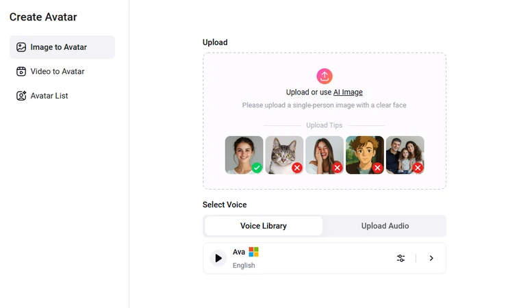 Create Customized Talking Avatar
