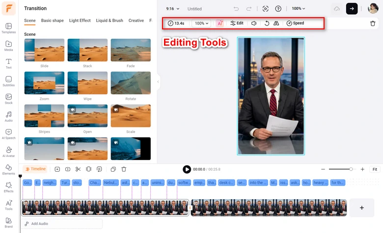 Edit Talking Avatar Video