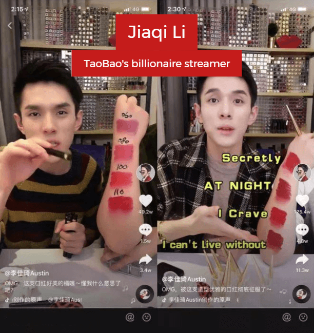 LiJiaqi, TaoBao's billionaire live streamer.