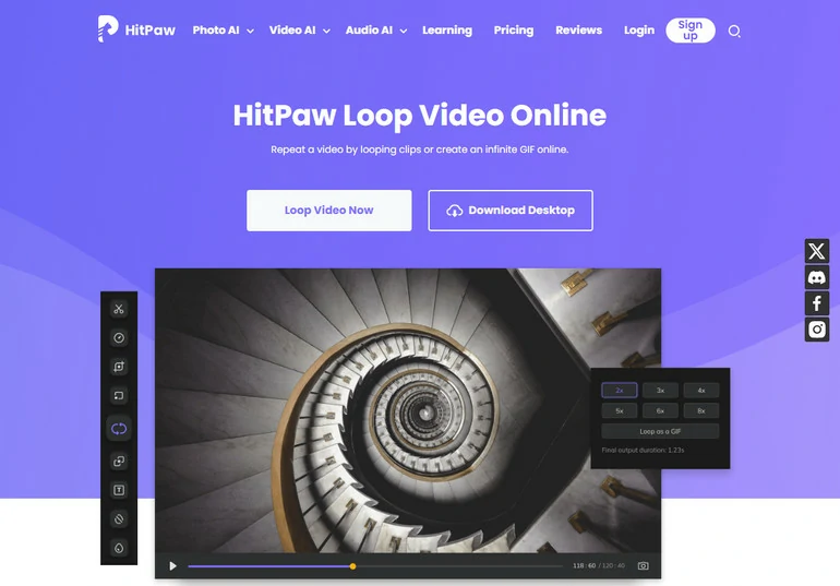 Loop Videos Online for Free