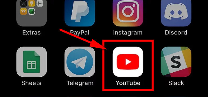 Launch YouTube on iPhone