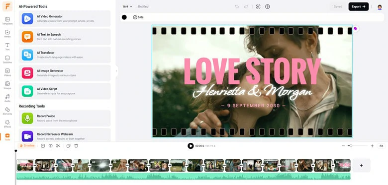 FlexClip - AI-powered Love Video Maker Online