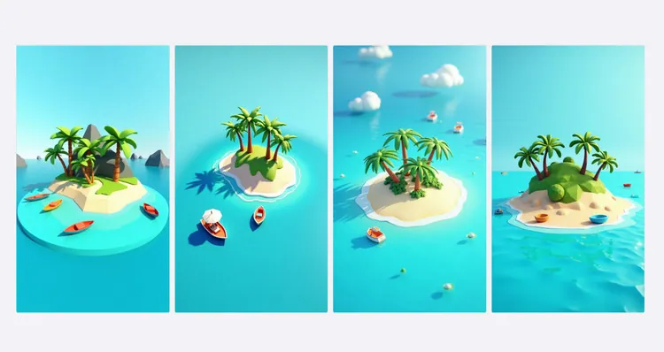 Low Poly Scenery Example - FlexClip
