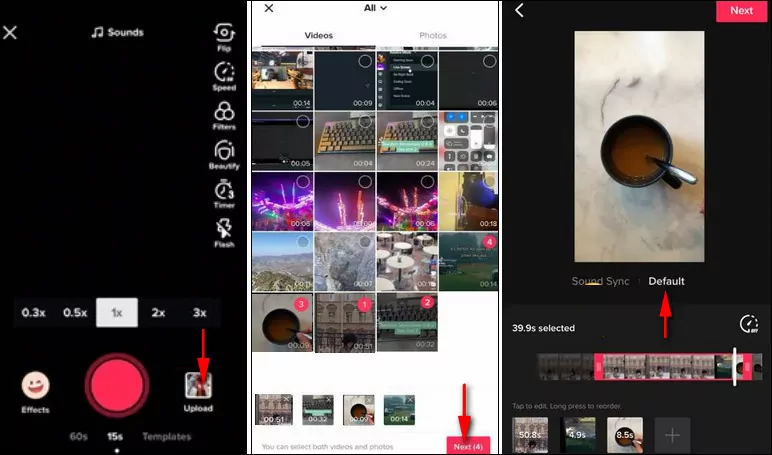 How to upload a video from your camera roll to TikTok 