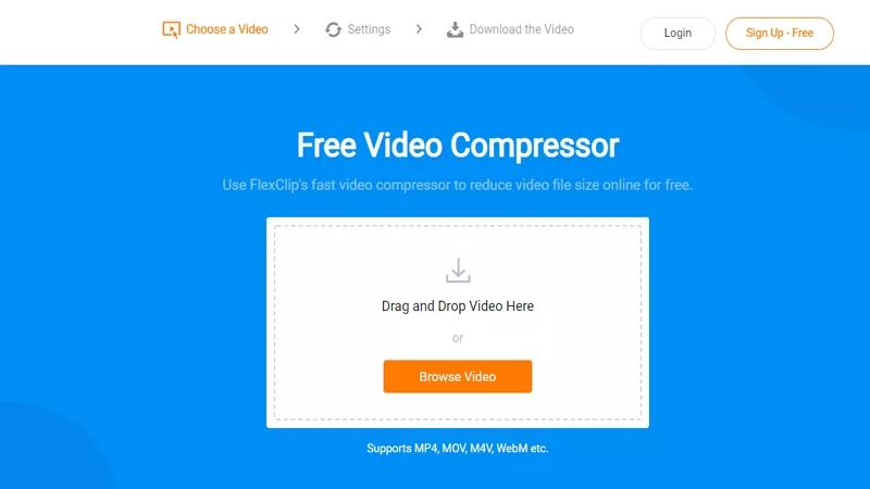 FlexClip Video Compressor