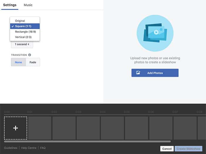How to Make a Video on Facebook - Step 3