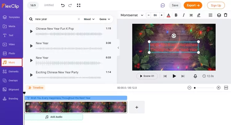 Make an eCard - Add Music
