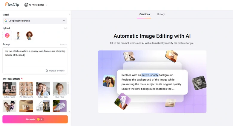 Create AI Animated Photos for Each Scene