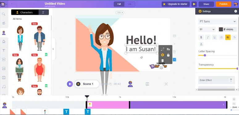 Create animated educational videos by Animaker online
