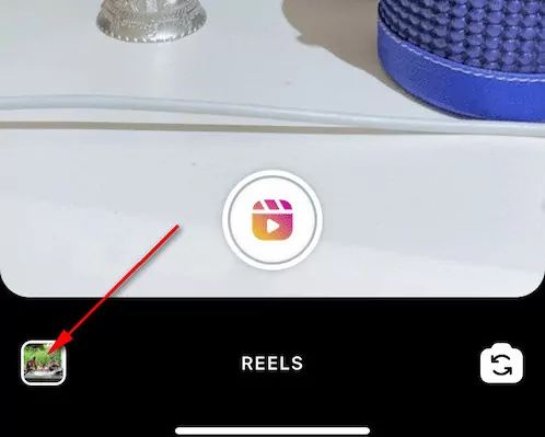 Make Reels with Photos on Instagram - Step 1