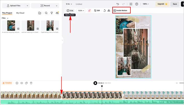 Make Reels with Photos with FlexClip - Step 3