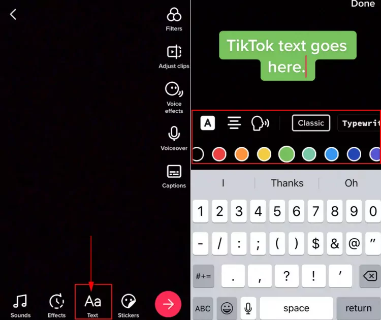 Add Text to TikTok Video