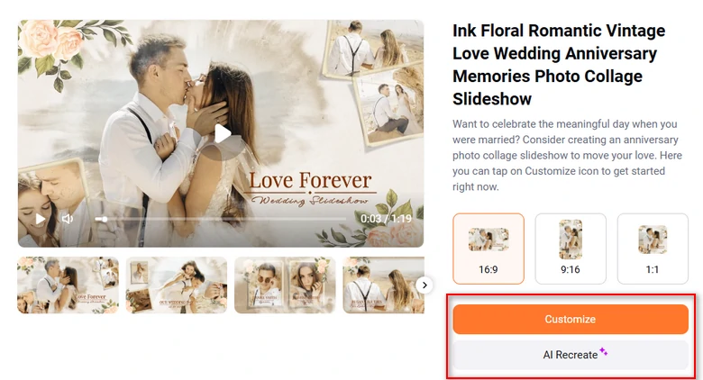 Pick a FlexClip Template