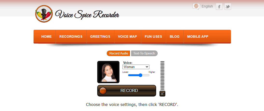 Male to Female Voice Changer Online - VoiceSpice